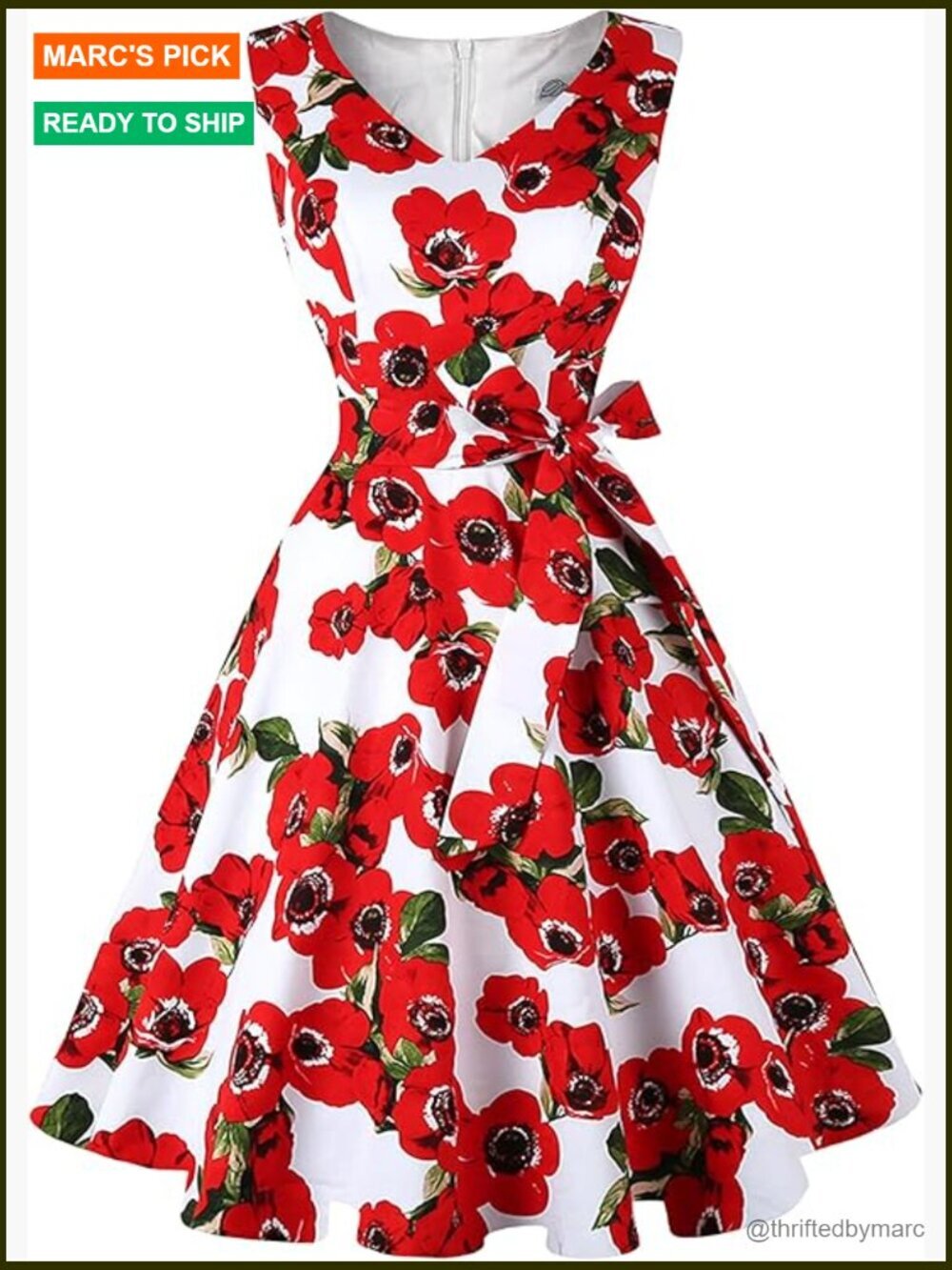 Vintage 50s 60s Sleeveless Cocktail Dress with Pockets A-Line